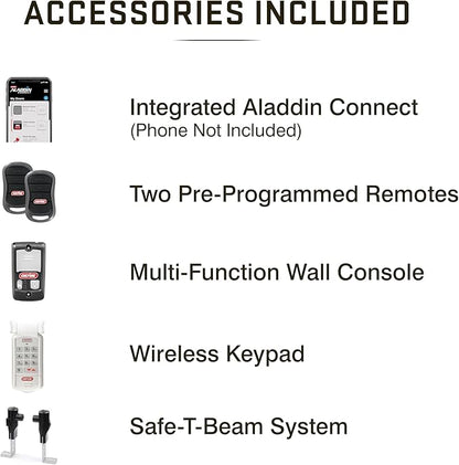 Genie QuietLift Connect – WiFi Smart Garage Door Opener with Added Wireless Keypad, ¾ HPC Smart Belt Drive – Compatible with Alexa and Google Assistant, Model 3053-TKV