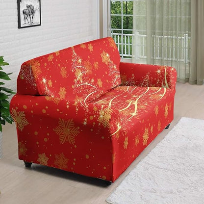 FKELYI Easy Going Stretch Sofa Slipcover Christmas Tree Sofa Couch Cover Washable Sofa Slipcovers Comfortable Furniture Protector L