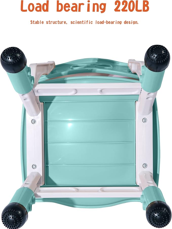 Kids' Desk Chairs Adjustable Height is Suitable for Children's Chairs Used in Families, Schools and Day-Care Between 2-10 Years Old The Max Bearing Capacity is 220LB(5PCS-Blue)