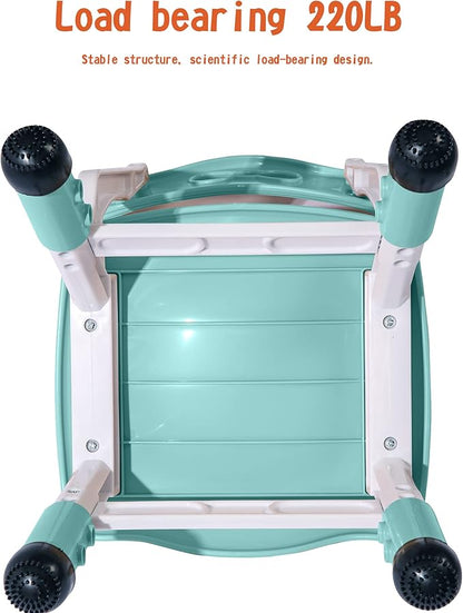 Kids' Desk Chairs Adjustable Height is Suitable for Children's Chairs Used in Families, Schools and Day-Care Between 2-10 Years Old The Max Bearing Capacity is 220LB(5PCS-Blue)