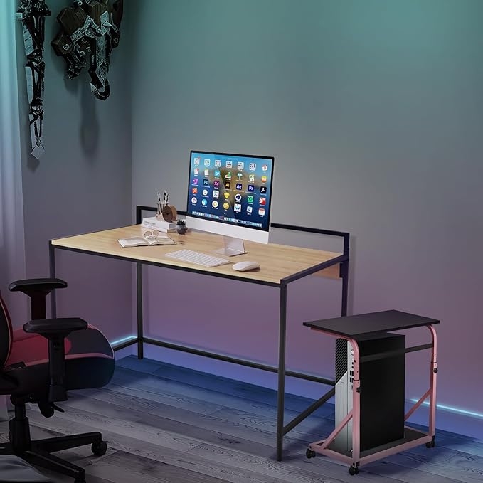 42 inches Computer Desk, Home Office Desks, Small Desk for Bedroom, Modern Simple Style Laptop Table, Study Student Writing Desk, Nature
