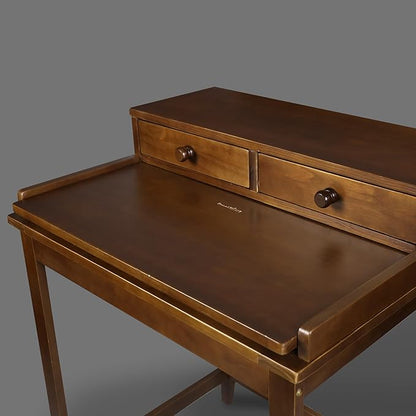 Casual Home Office Concealed Compartment Desk, Truffle Brown