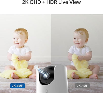 TP-Link Tapo 2K QHD Pan/Tilt Wi-Fi Camera | Apple HomeKit | Physical Privacy Mode | Color Night Vision | Motion Tracking | 2-Way Audio | Local/Cloud Storage | Works w/Alexa&Google Home | (Tapo C225)