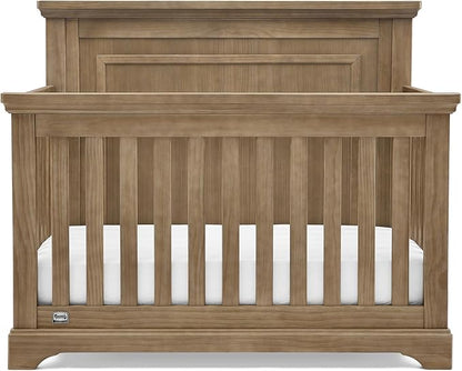 Delta Children Simmons Kids Paloma 4-in-1 Convertible Crib, Greenguard Gold Certified, Aged Oak