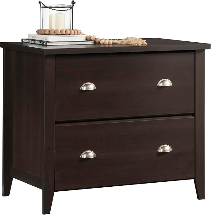 Sauder Summit Station 2-Drawer Lateral File Cabinet, L: 33.86" x W: 20.87" x H: 29.02", Cinnamon Cherry finish
