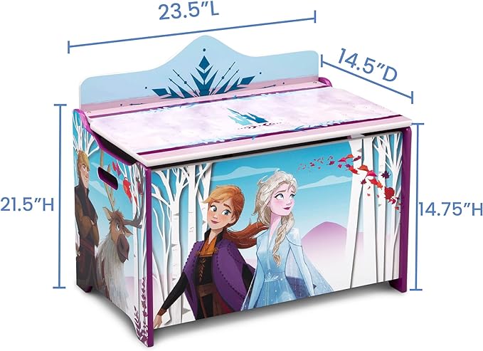 Delta Children Deluxe Toy Box, Disney Frozen II