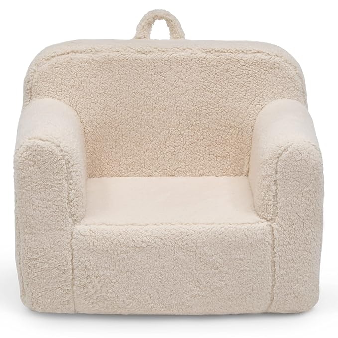 Delta Children Cozee Sherpa Chair, Cream