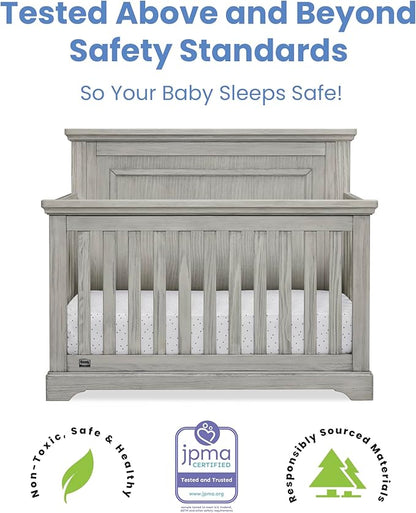 Delta Children Simmons Kids SlumberTime Paloma 4-in-1 Convertible Baby Crib - Greenguard Gold Certified, Rustic Mist