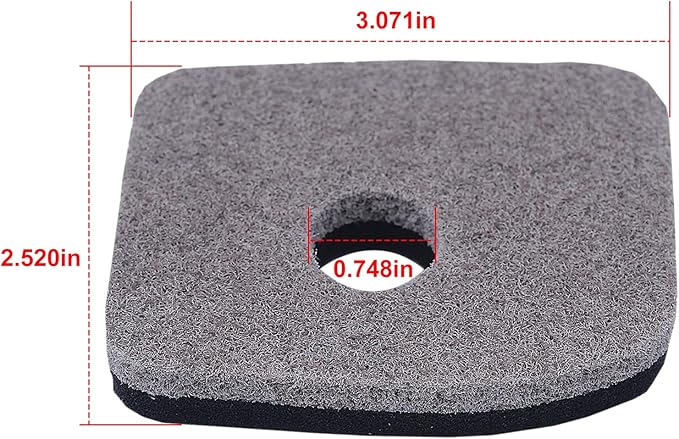 3 Pack 4241 120 1800 Air Filter for STIHL BG56 BG66C BG86 SH56C SH86 SH86C Leaf Blowers