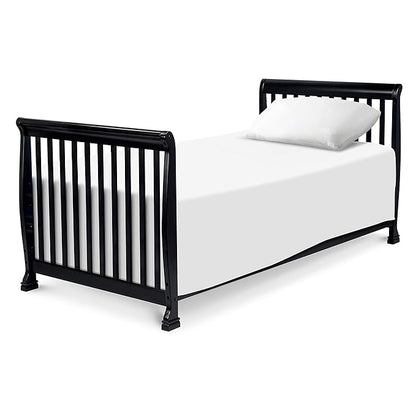 DaVinci Kalani 4-in-1 Convertible Mini Crib in Ebony | Greenguard Gold Certified