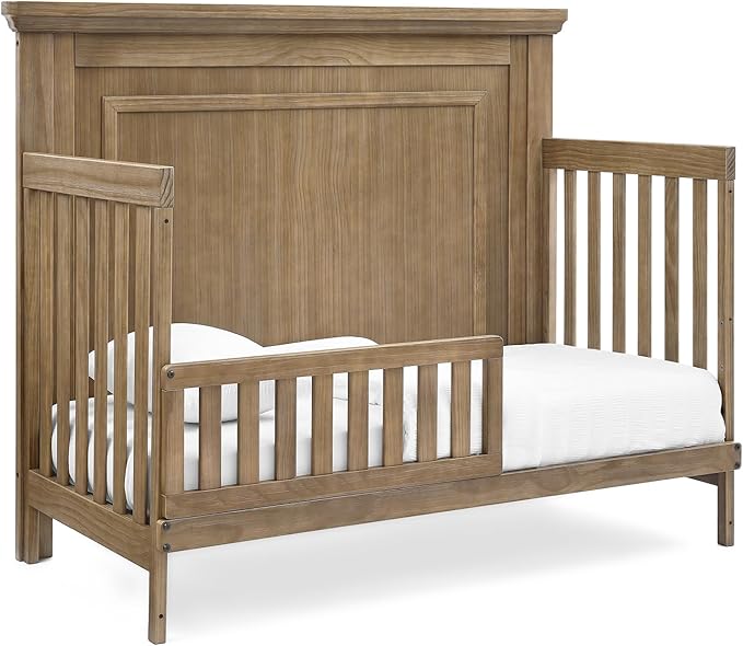 Delta Children Simmons Kids Paloma 4-in-1 Convertible Crib, Greenguard Gold Certified, Aged Oak