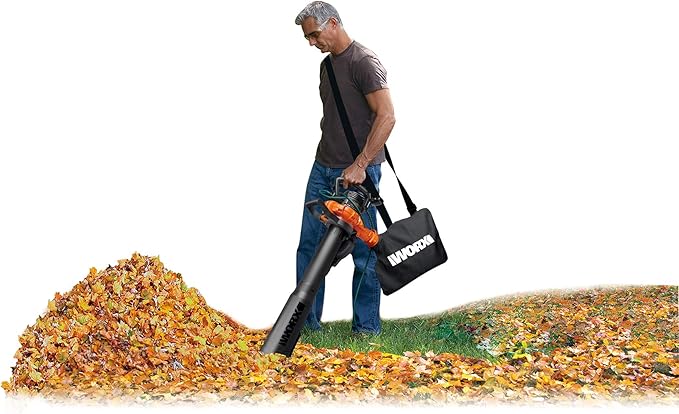Worx WG518 12 Amp 2-Speed Electric Leaf Blower/Mulcher/Vacuum