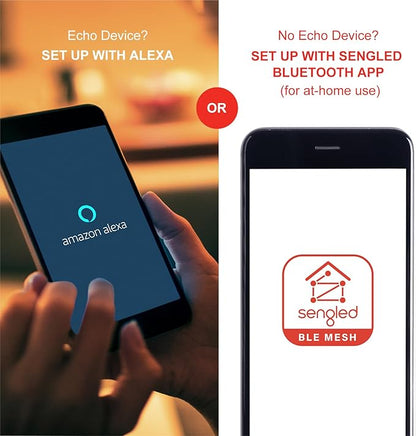 Sengled Smart Edison Bulbs, S1 Auto Pairing with Alexa Devices, Vintage Smart Light Bulbs That Work with Alexa, Bluetooth Mesh Smart ST19 Led Bulb 60 Watt Equivalent, 2000K E26 (2 Pack)