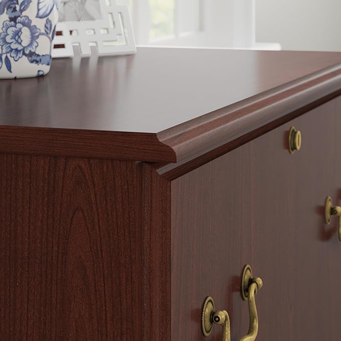 Bush Saratoga Lateral File Cabinet, Harvest Cherry (EX45654-03)