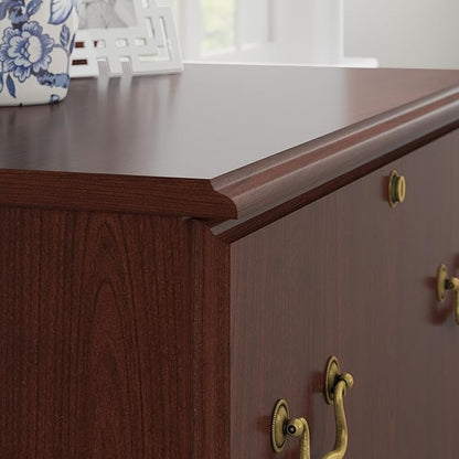 Bush Saratoga Lateral File Cabinet, Harvest Cherry (EX45654-03)