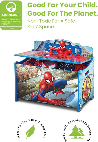 Delta Children Deluxe Toy Box, Spider-Man