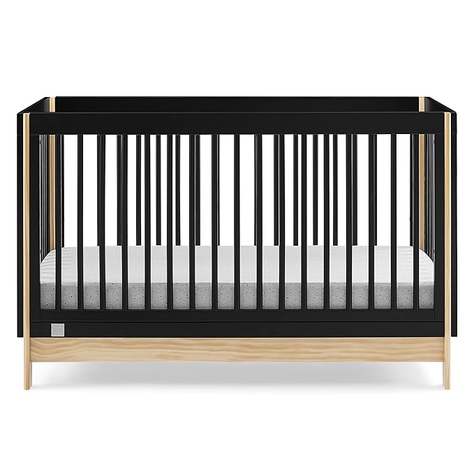 GAP babyGap Tate 4-in-1 Convertible Crib - Greenguard Gold Certified, Ebony/Natural