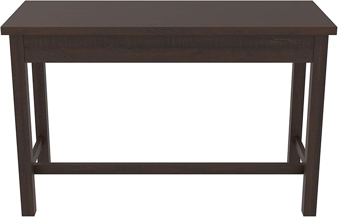 Signature Design by Ashley Camiburg Modern Home Office Writing Desk with Drawers, Warm Brown