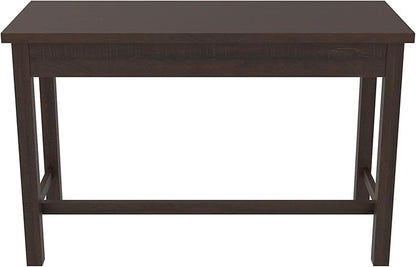 Signature Design by Ashley Camiburg Modern Home Office Writing Desk with Drawers, Warm Brown