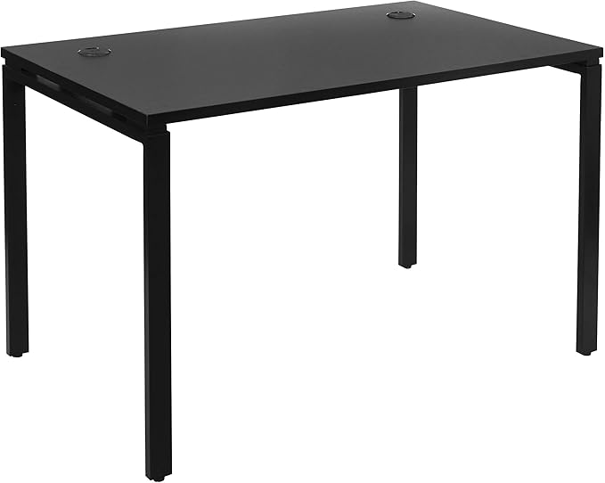 OSP Home Furnishings Prado Home Office Writing Desk, 48 Inches 30 Inches, 48-inches Wide x 30-inches High, Black