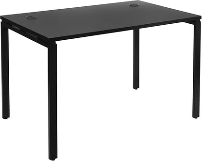 OSP Home Furnishings Prado Home Office Writing Desk, 48 Inches 30 Inches, 48-inches Wide x 30-inches High, Black