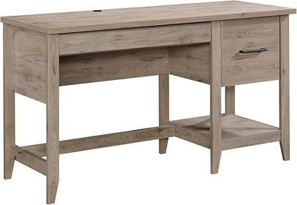 Sauder Summit Station Desk, L: 52.09" x W: 19.29" x H: 29.02", Laurel Oak finish