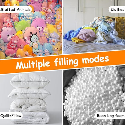 Stuffed Animal Storage Bean Bag Cover for Kids, Bean Bag Stuffed Animal Storage for Boys and Girls | Organize, Sit, Play, Box | X-Large, Cylinder, 2 Zippers at Both Ends, 100% Cotton Canvas