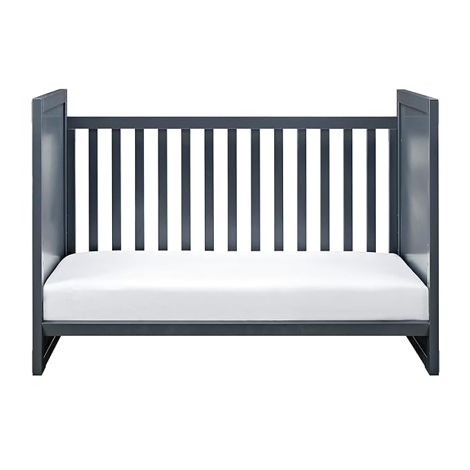 Baby Relax Miles 2-in-1 Convertible Crib, Graphite Blue