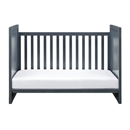 Baby Relax Miles 2-in-1 Convertible Crib, Graphite Blue