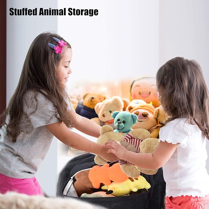 Bean Bag Chair Cover (No Filler) Stuffed Animal Storage Bean Bag Cover Pets Dogs/Cats Lazy Beds. Washable Ultra Soft Corduroy Stuffed for Organizing Plush Toys or Textile, Sack Bean Bag