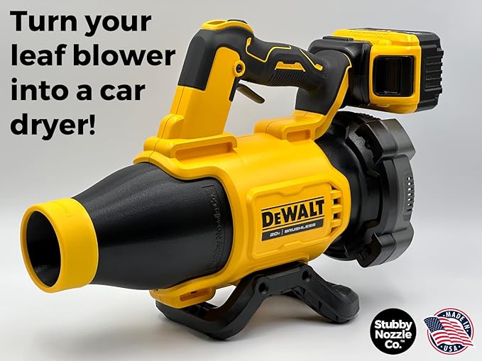 STUBBY Car Drying Nozzle for DEWALT Leaf Blowers - 20V MAX XR (DCBL722B)