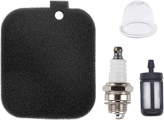BG55 Air Filter with Fuel Filter Spark Plug Primer Bulb Tune up Kit for Stihl Blower BG45 BG46 BG55 BG65 BG85 SH55 SH85 BR45C Replaces 4229 120 1800