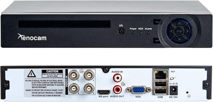 4CH 1080N Hybrid 5-in-1 AHD DVR (1080P NVR+1080N AHD+960H Analog+TVI+CVI) Standalone DVR CCTV Surveillance Security System Video Recorder Motion Detection， Hard Drive not Included
