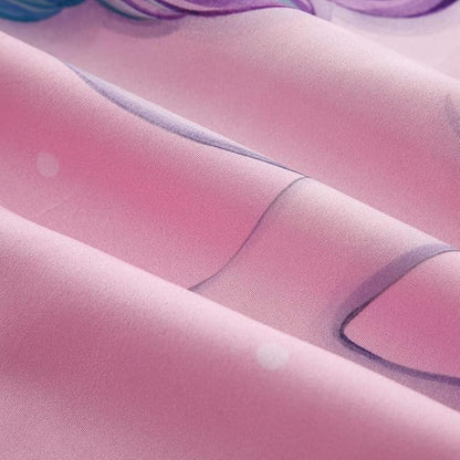 Wowelife Unicorn Full Size Bedding Set 5 Pieces Unicorn Comforter Set Pink 3D Kids Comforter Sets Breathable with Comforter, Flat Sheet, Fitted Sheet and 2 Pillowcases