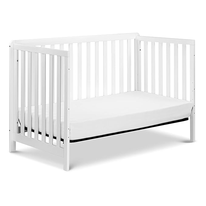 Carter's by DaVinci Colby 4-in-1 Low-Profile Convertible Crib in White, Greenguard Gold Certified