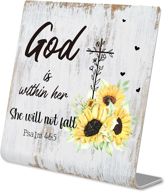 Religious gifts for Women Friends Prayer Room Decor for Office Desk Scripture Inspirational Home Decor Gifts for Her, Mom,Sister, Friends, Coworker Birthday Gifts for Women Catholic XUV02