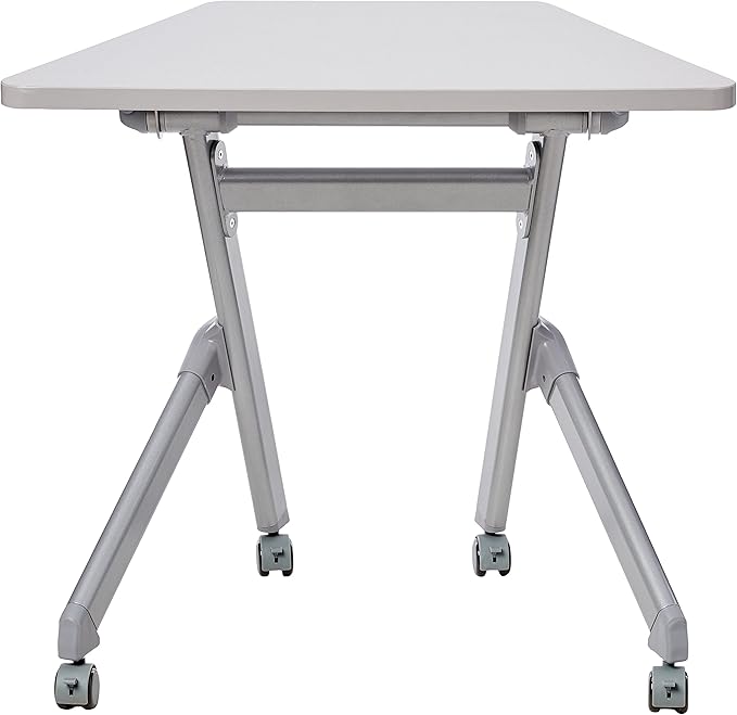 Safco Products Learn Nesting Trapezoid Desk, Small Corner Desk for Classrooms & Custom Classroom Layouts (Pebble Gray)