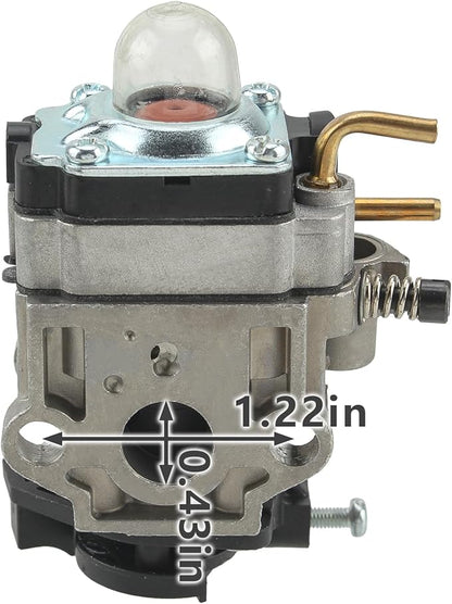 308054121 Carburetor Fits for Ryobi RY25AXB 25cc Gas Jet Fan Blower with Gasket Fuel Line Filter