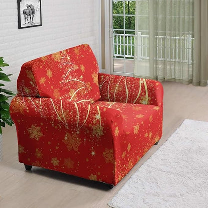 FKELYI Easy Going Stretch Sofa Slipcover Christmas Tree Sofa Couch Cover Washable Sofa Slipcovers Comfortable Furniture Protector S