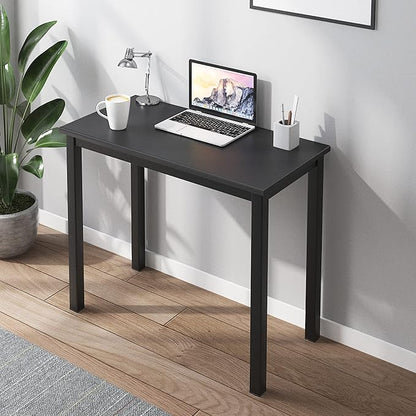 SDHYL 31.4 inch Study Computer Desk, Small Writing Desk, Modern Simple Style PC Table for Home Office, Black