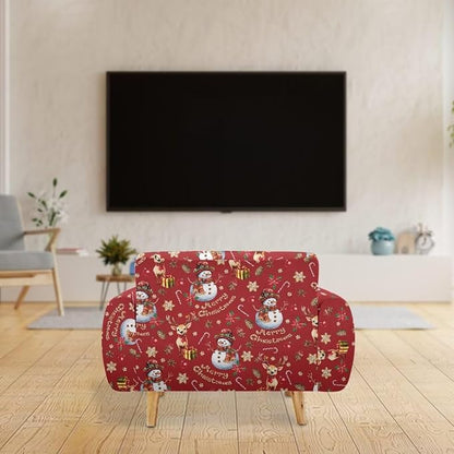 FKELYI Christmas Ornaments Sofa Slipcover Stretch Sofa Couch Cover for Indoor Non-Slip Furniture Protector Washable Sofa Slipcovers M