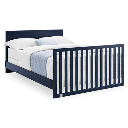 GAP babyGap Oxford 6-in-1 Convertible Crib - Greenguard Gold Certified, Navy/Natural, 1 Unit
