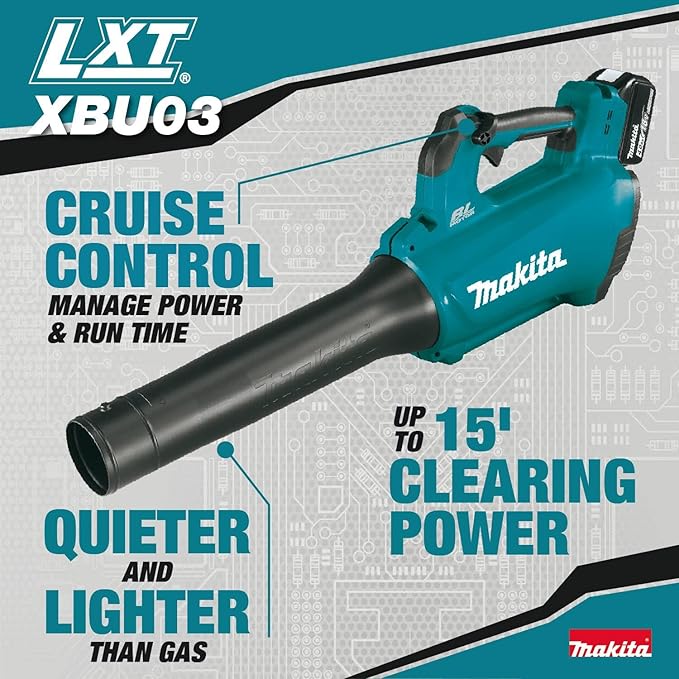 Makita XBU03SM1 18V LXT® Lithium-Ion Brushless Cordless Blower Kit (4.0Ah)