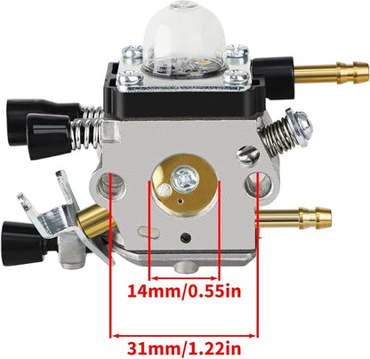 BG 55 Carburetor 4229 141 0800 4229 141 0500 Air Filter Cover Housing kit for STIHL BG45 BG46 BG65 BG85 SH55 SH85 Leaf blower 4229 1200 606 Zama C1Q-S68G