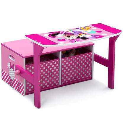 Delta Children Kids Convertible Activity Bench - Greenguard Gold Certified, Disney Minnie Mouse