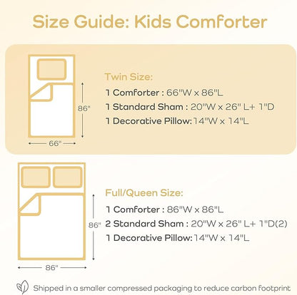 Mi Zone Kids Twin Comforter Set, Celestial Metallic Comforter Set Starry Sky, Moon & Sun Comforter, All Seasons Lightweight & Fluffy Comforter Bed Set, 1 Sham, Celia, Twin Charcoal/Gold 3 Piece