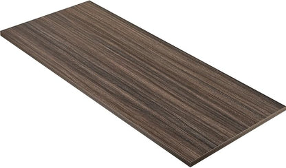Kaboon Universal Tabletop 40"x18", Solid One-Piece Melamine Table Top, Double Desk L-Desk Floating Desk DIY, Home and Office,Eucalyptus/Dark Walnut