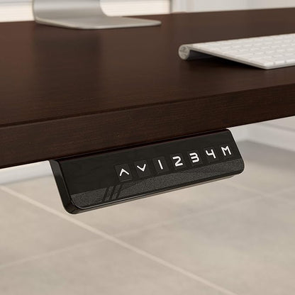 Bush Business Furniture Move 60 Electric Ergonomic Sit-Stand Computer Table for Home and Professional Office, 72W x 30D, Mocha Cherry