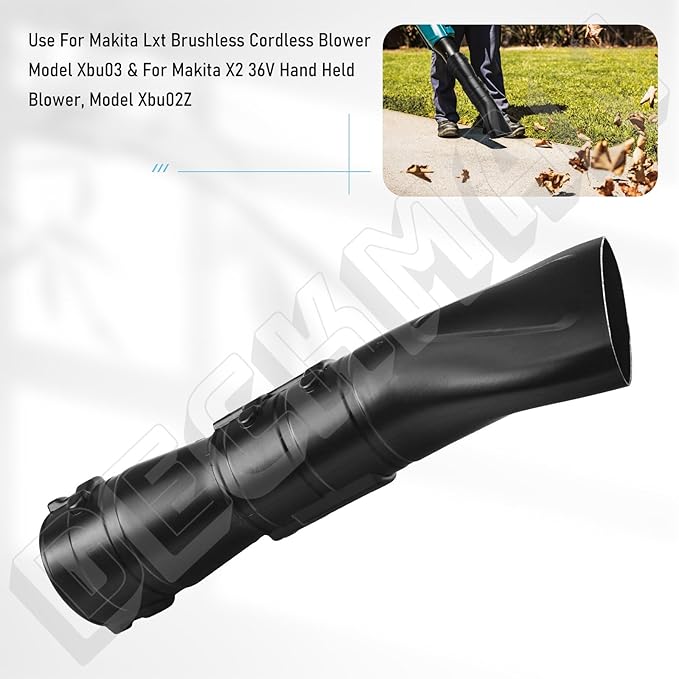 DECKMAN 191L13-5 191B21-6 Blower Nozzle Adapter/197889-6 Flat End Nozzle Attachment/Car Drying Nozzle Compatible with Makita Leaf Blowers XBU03Z XBU03SM1 XBU02Z XBU03 DUB362