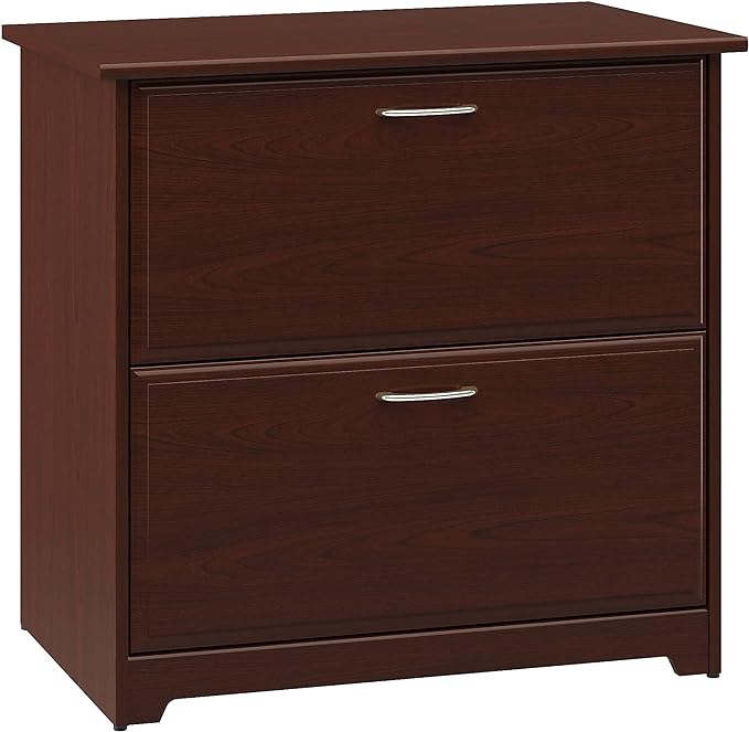 Bush Furniture Cabot Lateral File Cabinet in Harvest Cherry